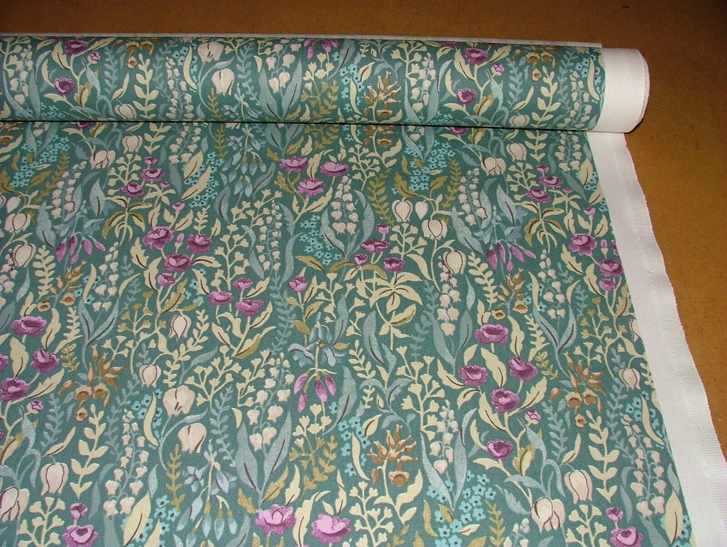 2.8 Metres Kelmscott Jade Woven Cotton Fabric Cushion Curtain Upholstery