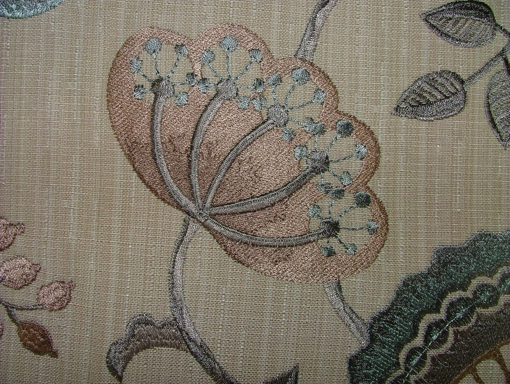 3.3 Metres iLiv Figs & Strawberry Embroidered Fabric Curtain Upholstery Cushion