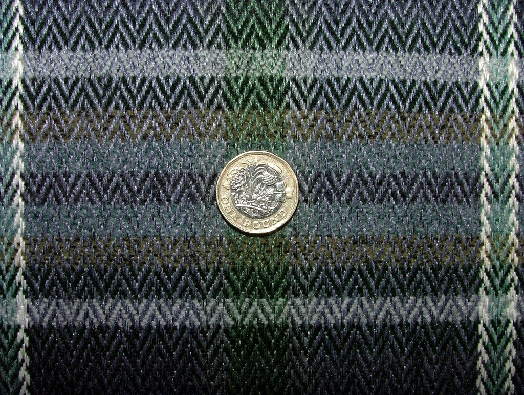 2.7 Metre Pitlochry Indigo Blue Tartan Flame Retardant Fabric Upholstery Cushion