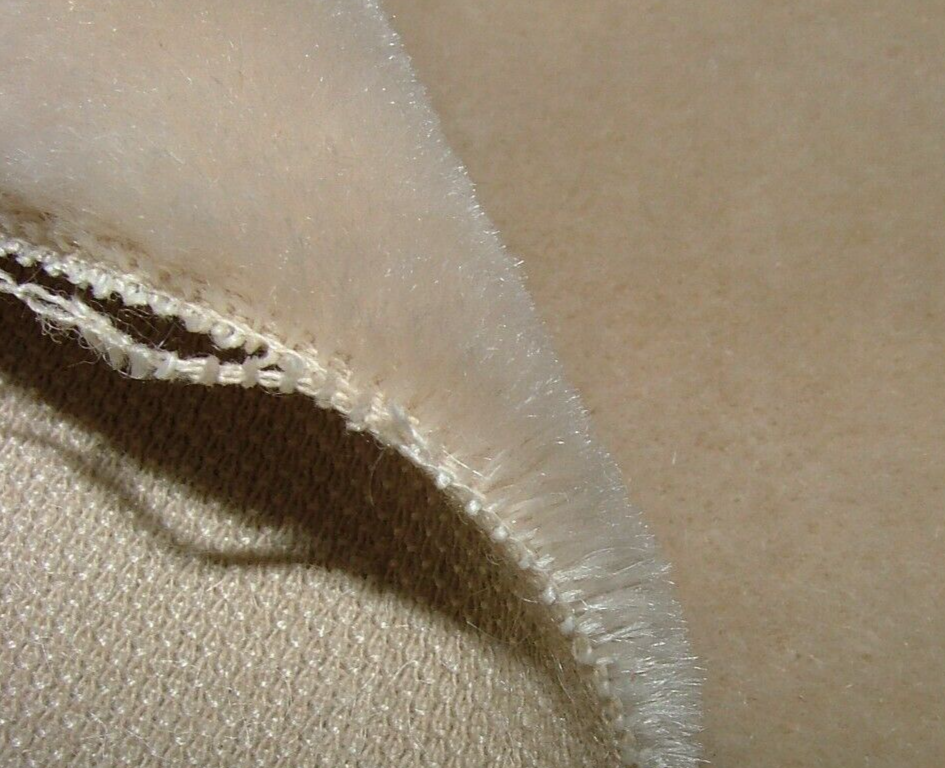 44cm Romo Beige Thick Mohair Velvet Fabric Upholstery Cushion RRP £152.02