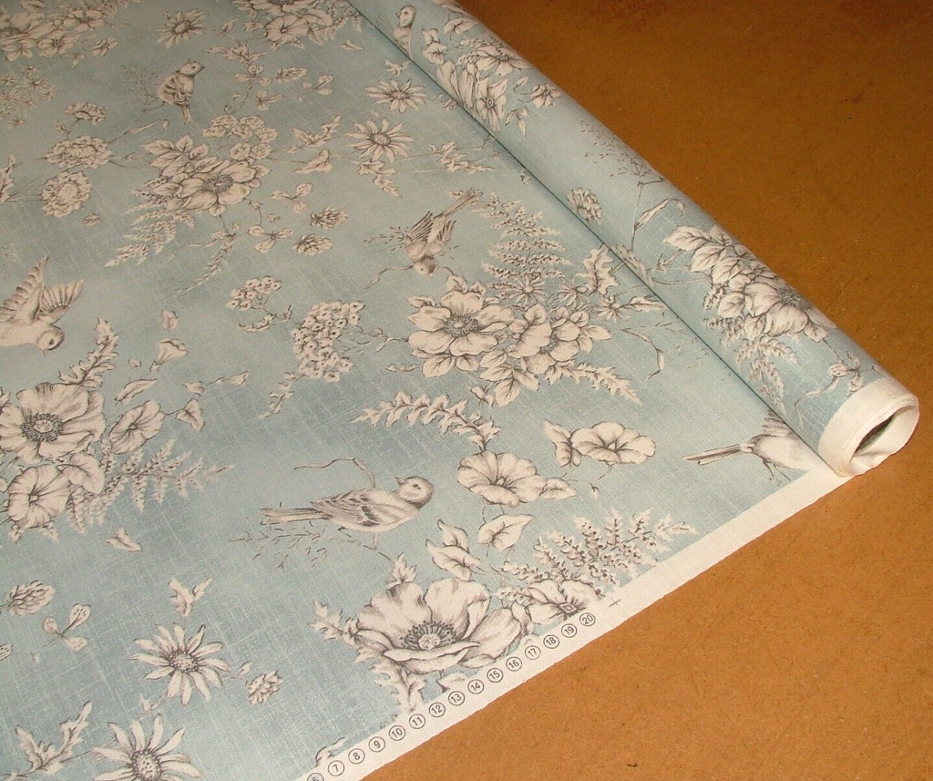 2 Metres iLiv Finch Toile Delft Cotton Fabric Cushion Curtain Upholstery