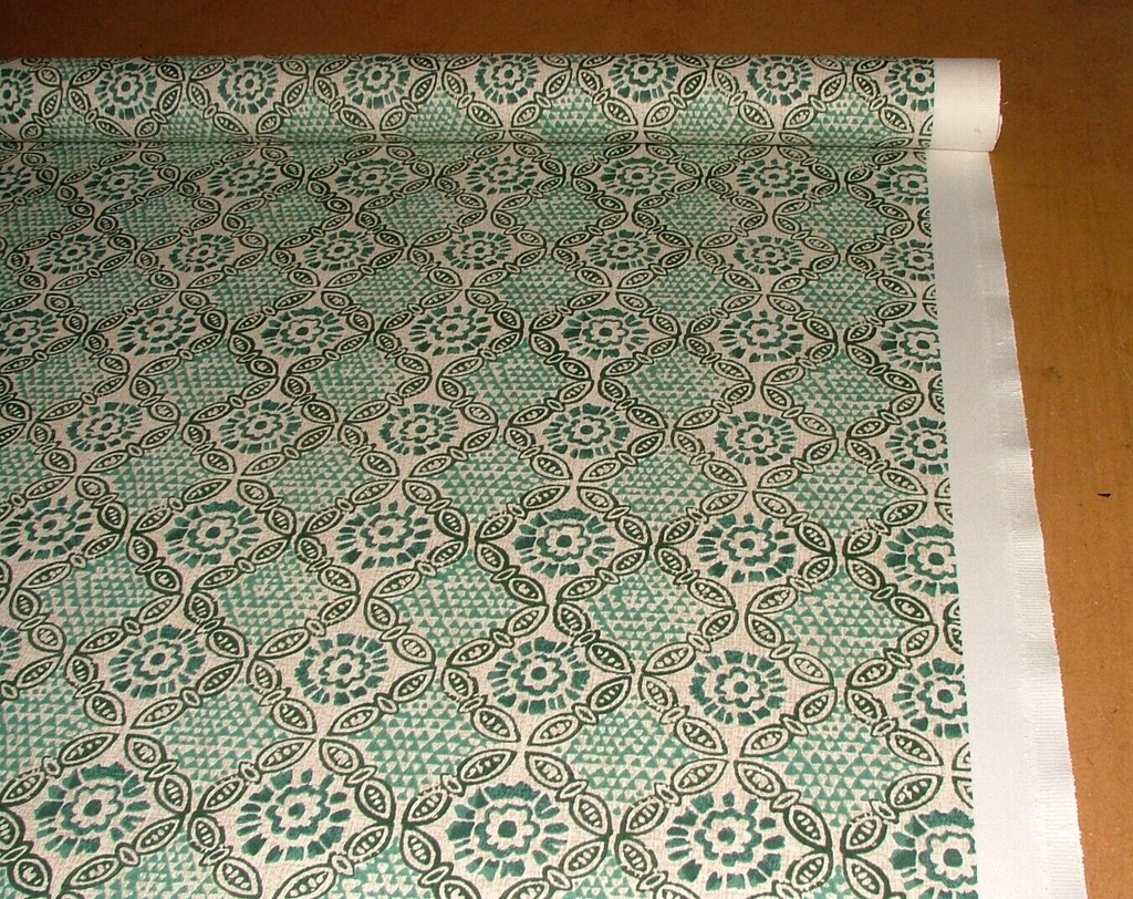 3.1 Metres iLiv Stardust Malachite Green Woven Cotton Fabric Cushion Curtain