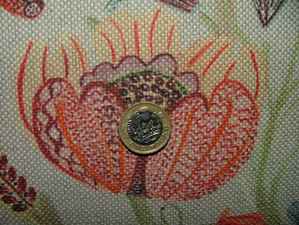 Voyage Maison Curtain Fabric LAAMORA SUMMER Linen Upholstery Cushion 8.3 METRES16