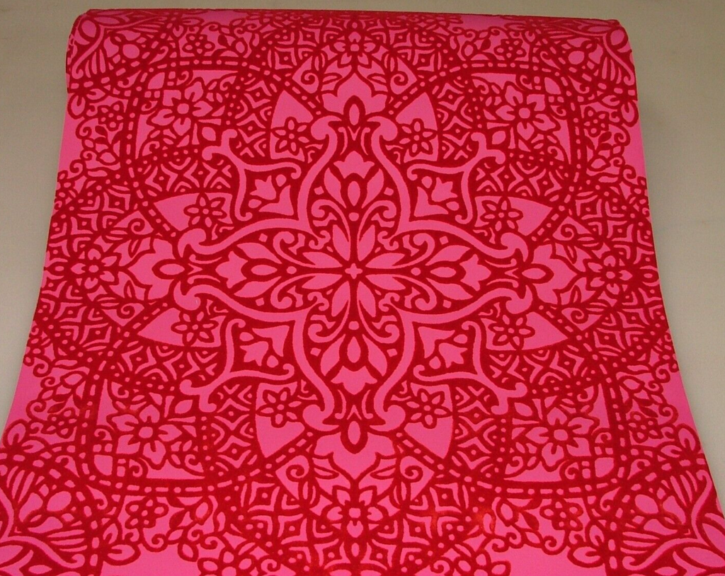 Romo Black Edition Byzantine Carnelian Flock Wallpaper RRP £133.00 - BY THE ROLL