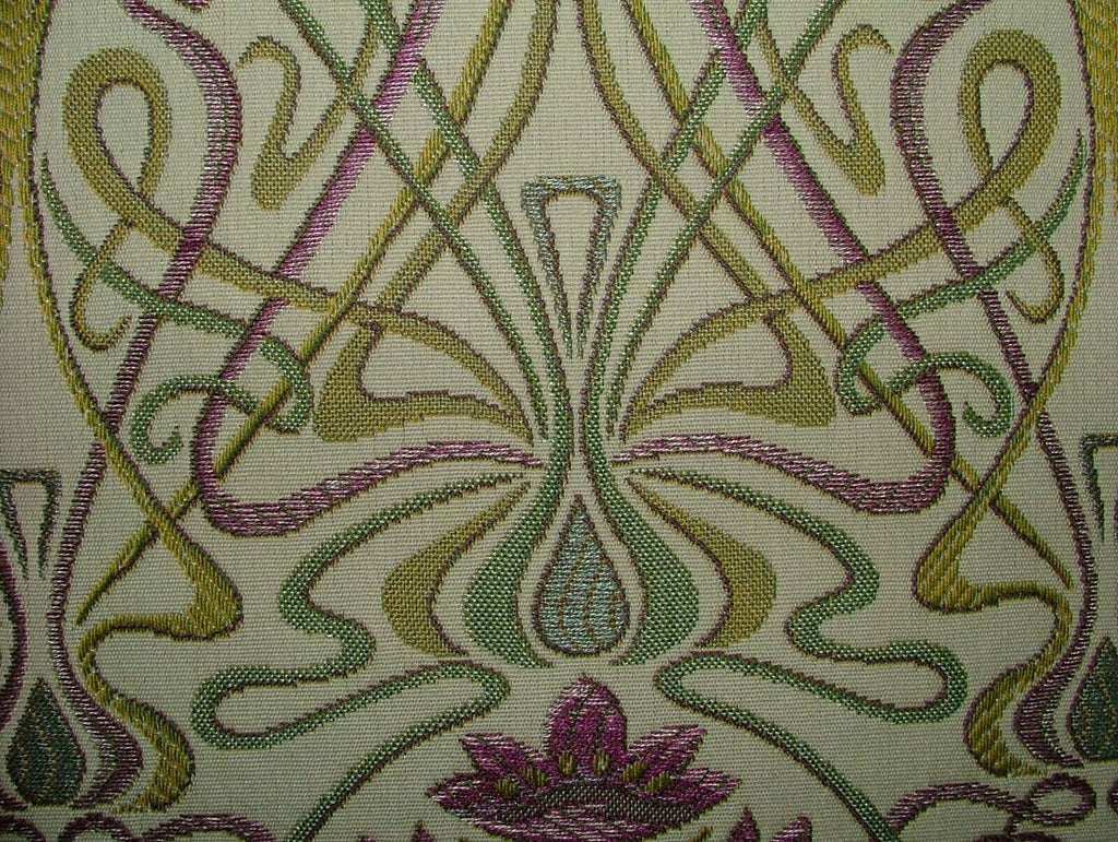 Art Nouveau Mulberry Thick Designer Jacquard Curtain Upholstery Cushion Fabric