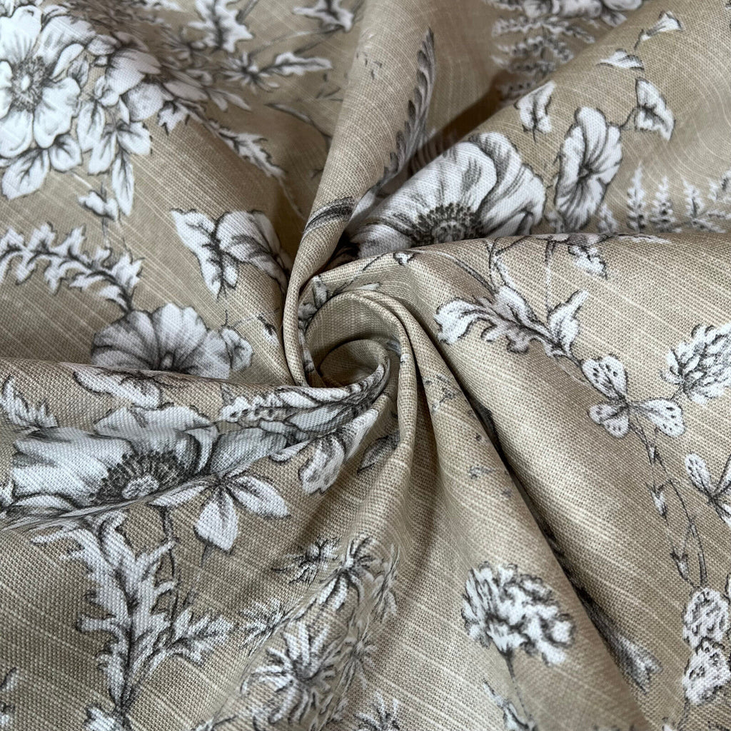 2.8 Metres iLiv Finch Toile Barley Cotton Fabric Cushion Curtain Upholstery