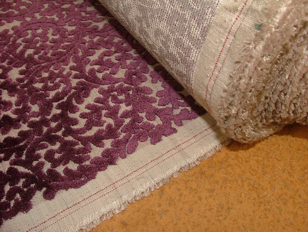 Indiene Plum Extra Thick Velvet Fabric Curtain Upholstery Cushion Use