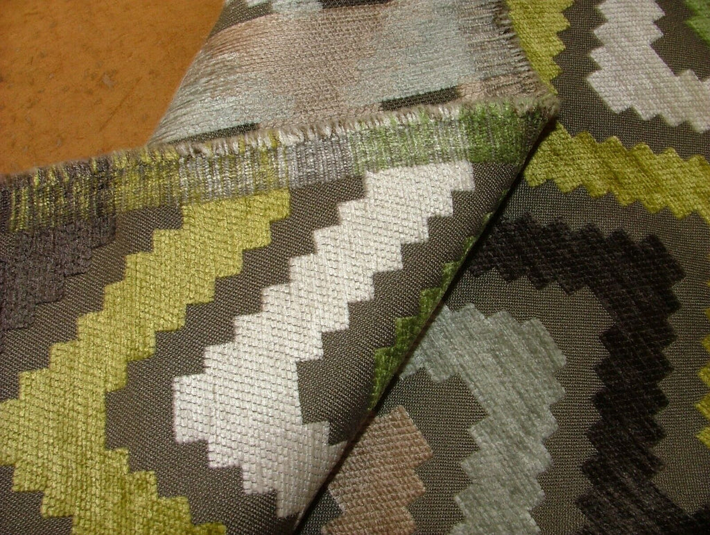 1.2 Metre Romo Marlow Pesto Chenille Fabric Upholstery Cushion RRP £119.90