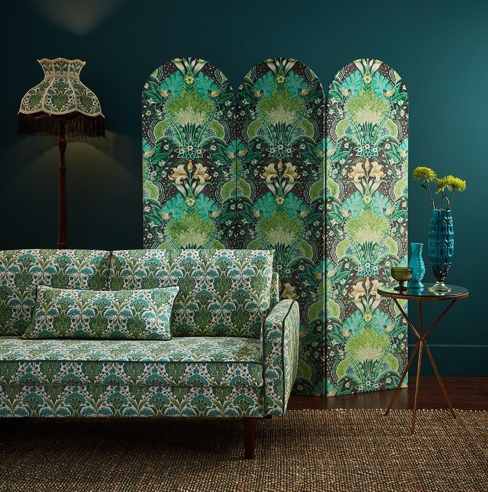 Istanbul Absinthe Velvet Fabric Curtain Upholstery Cushion Roman Blind Use