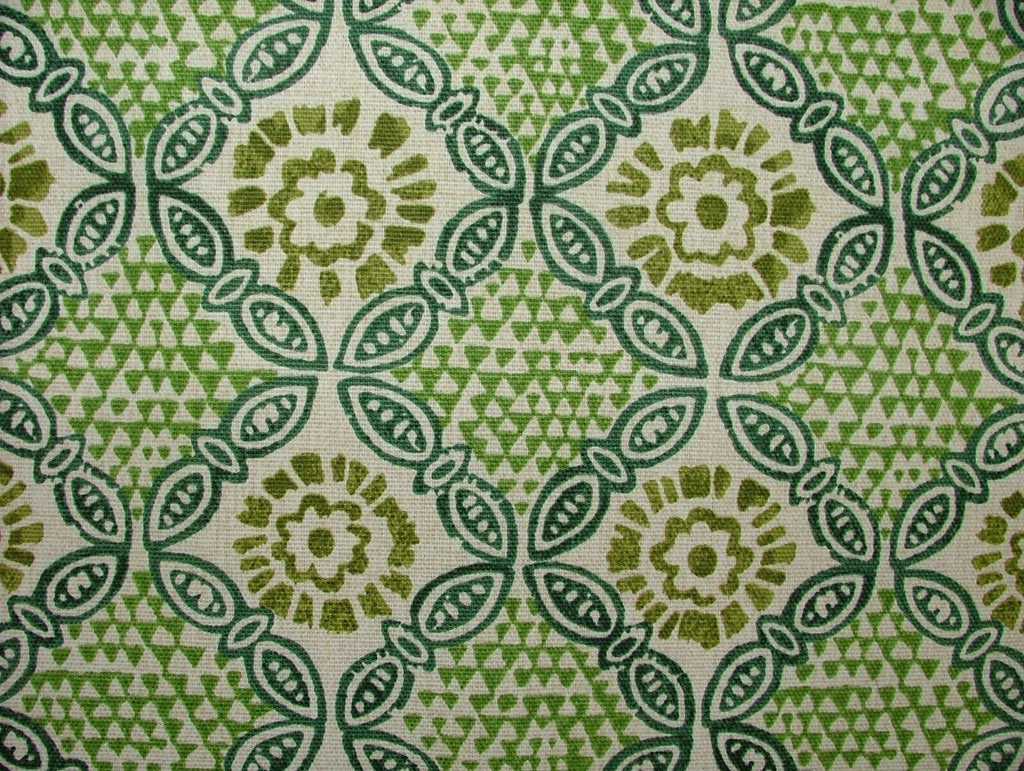 Grand Bazaar Absinthe 100% Cotton Curtain Upholstery Cushion Roman Blind Fabric