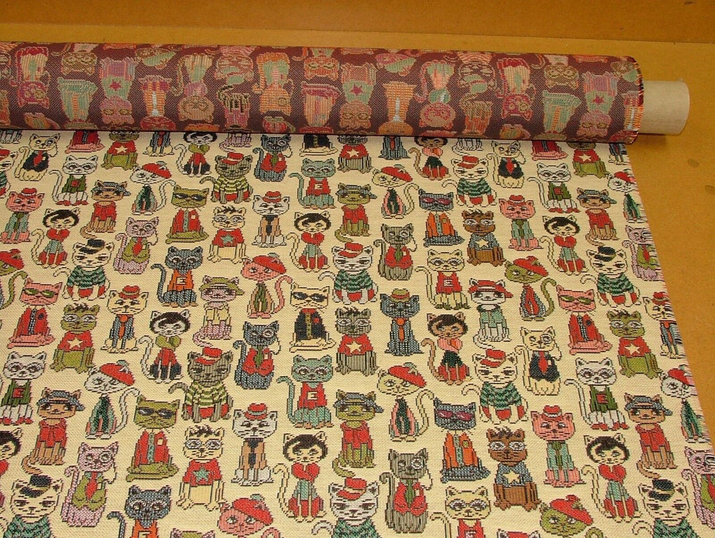 "Animal Tapestry" Designer Fabric Ideal For Upholstery Curtains Cushions Throws