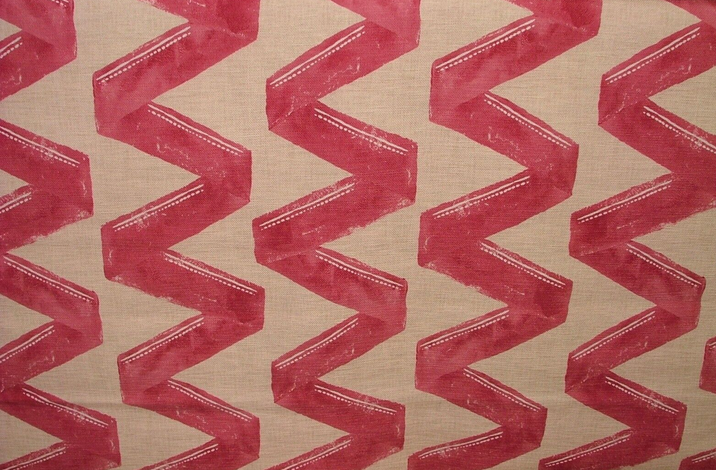 2 Metres Zigana Granita Linen Blend ZigZag Fabric - Curtain Upholstery Cushion3