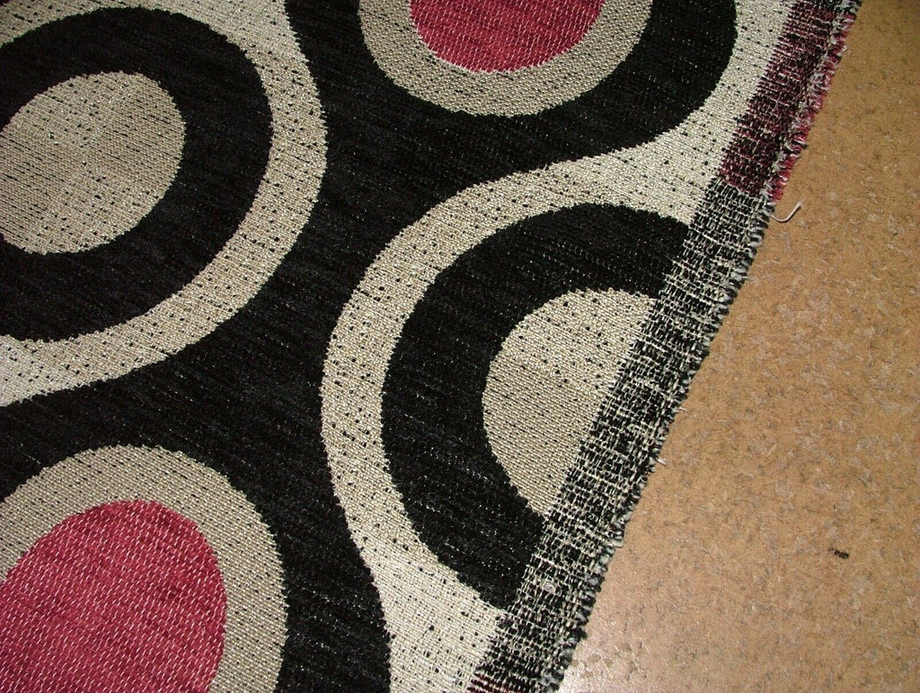 15 Metres Geometric Plush Chenille Fabric Curtain Upholstery Cushion RRP £675.00