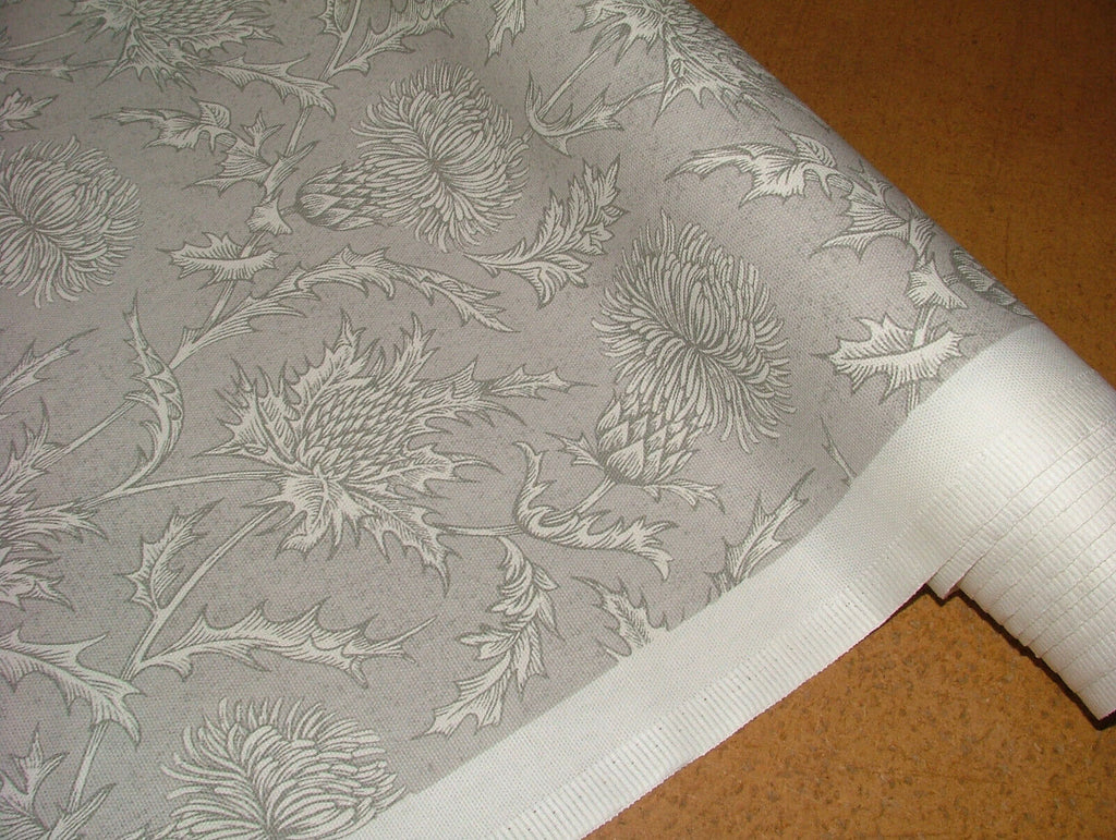 3.8m Carlina Linen Scottish Thistle Cotton Curtain Upholstery Cushion Fabric