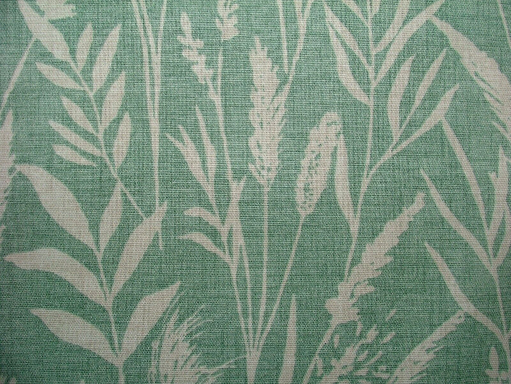 3.2 Metres iLiv Wild Grasses Jade Cotton Fabric Cushion Curtain Upholstery