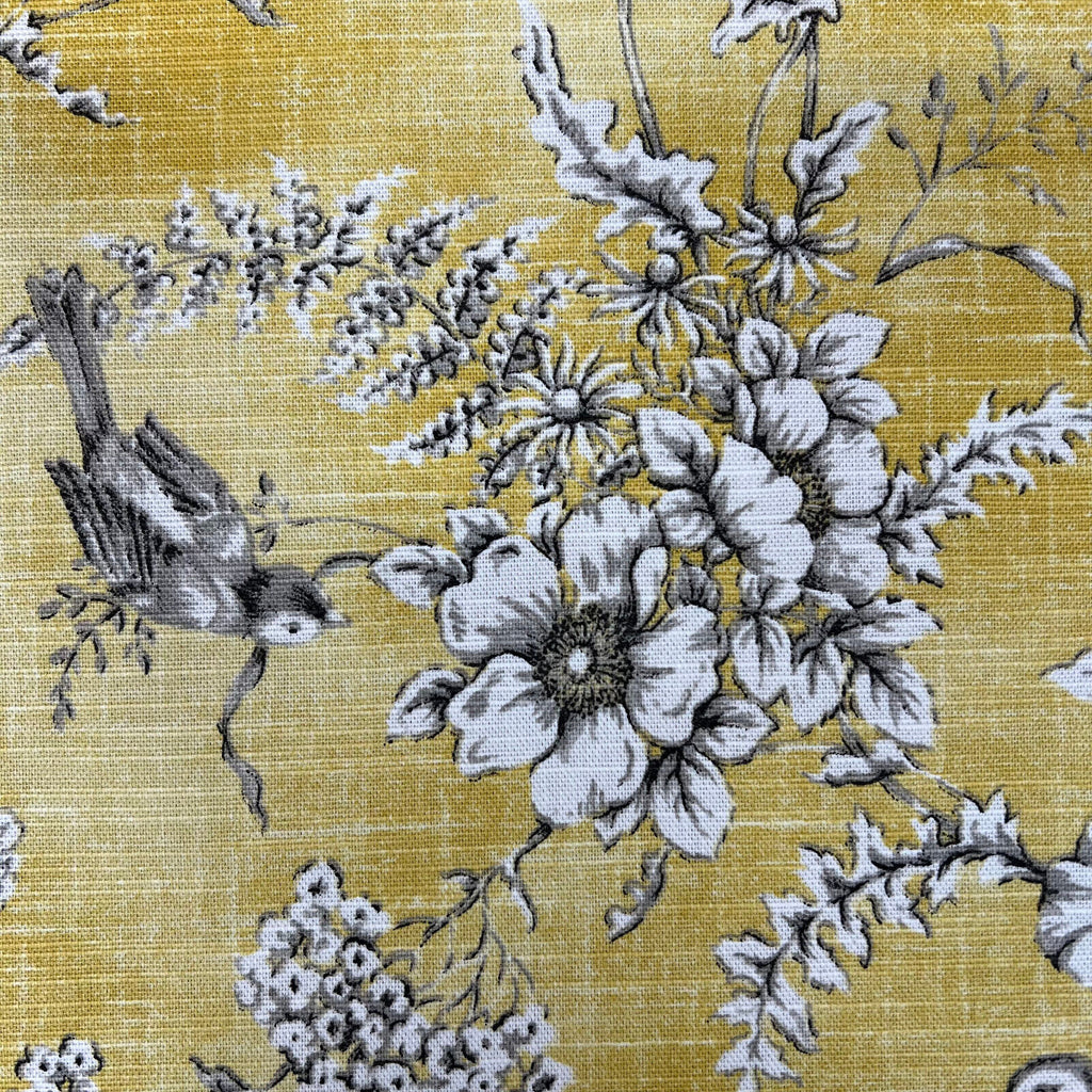 3.2m iLiv Finch Toile Buttercup Cotton Curtain Upholstery Cushion Blind Fabric