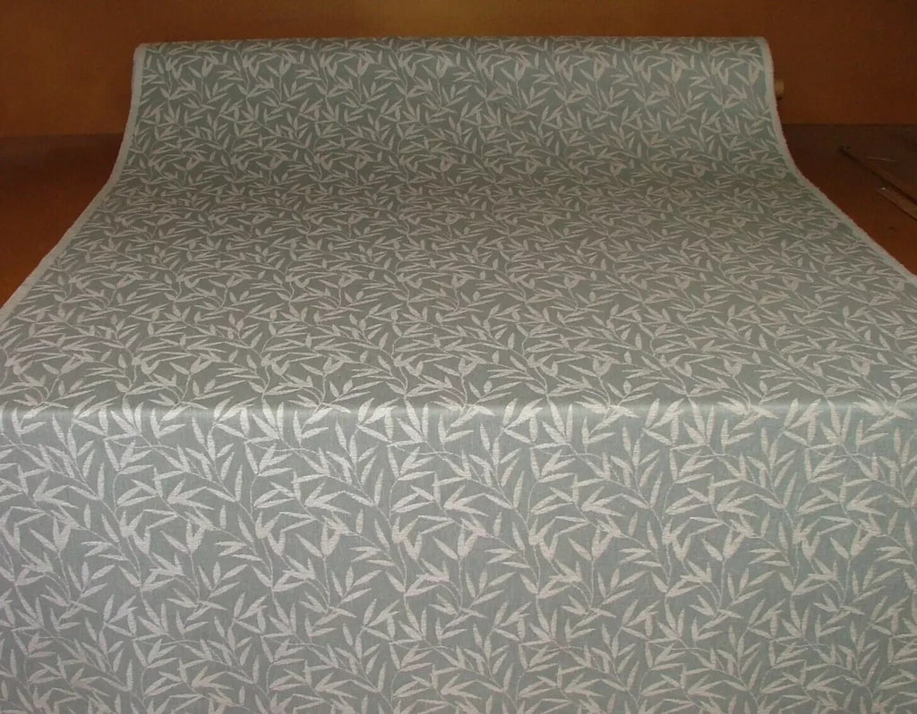 14 Metres Laura Ashley Willow Leaf Chenille Sea Spray Fabric Curtain Upholstery1