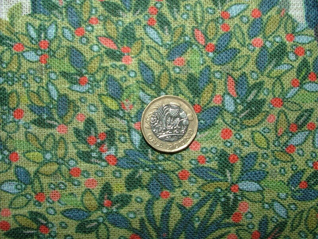 Foliage Fall Trees Carnival Linen Blend Curtain Upholstery Cushion Blind Fabric