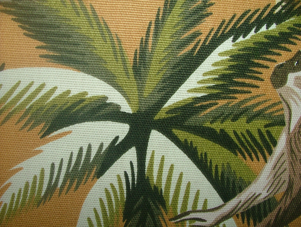 Tropical Monkey Botanical 100% Cotton Curtain Upholstery Cushion Blind Fabric