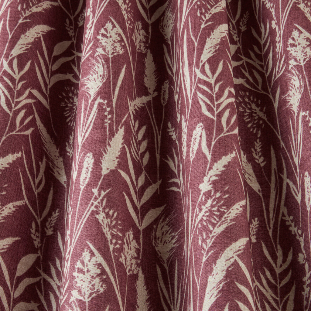 2.4 Metres iLiv Wild Grasses Rosewood Cotton Fabric Cushion Curtain Upholstery