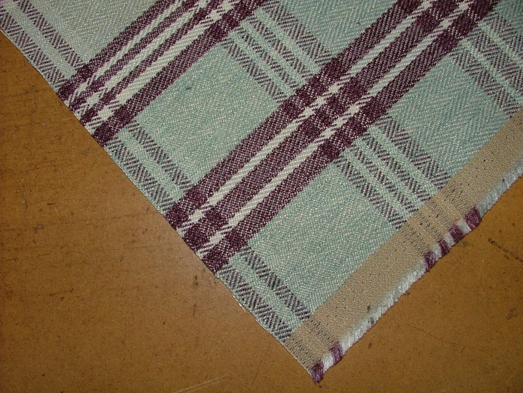 Blair Mulberry Wool Effect Thick Tartan Upholstery Cushion Curtain Fabric