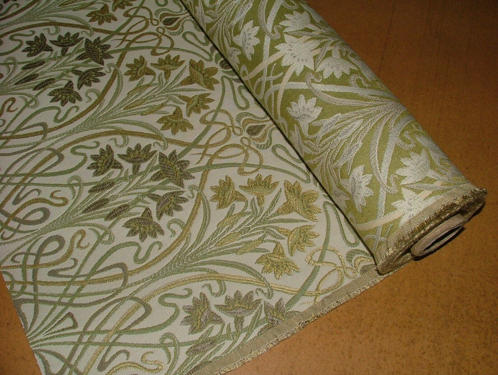 10 Metres Art Nouveau Sand Thick Designer Jacquard Curtain Upholstery Use Fabric