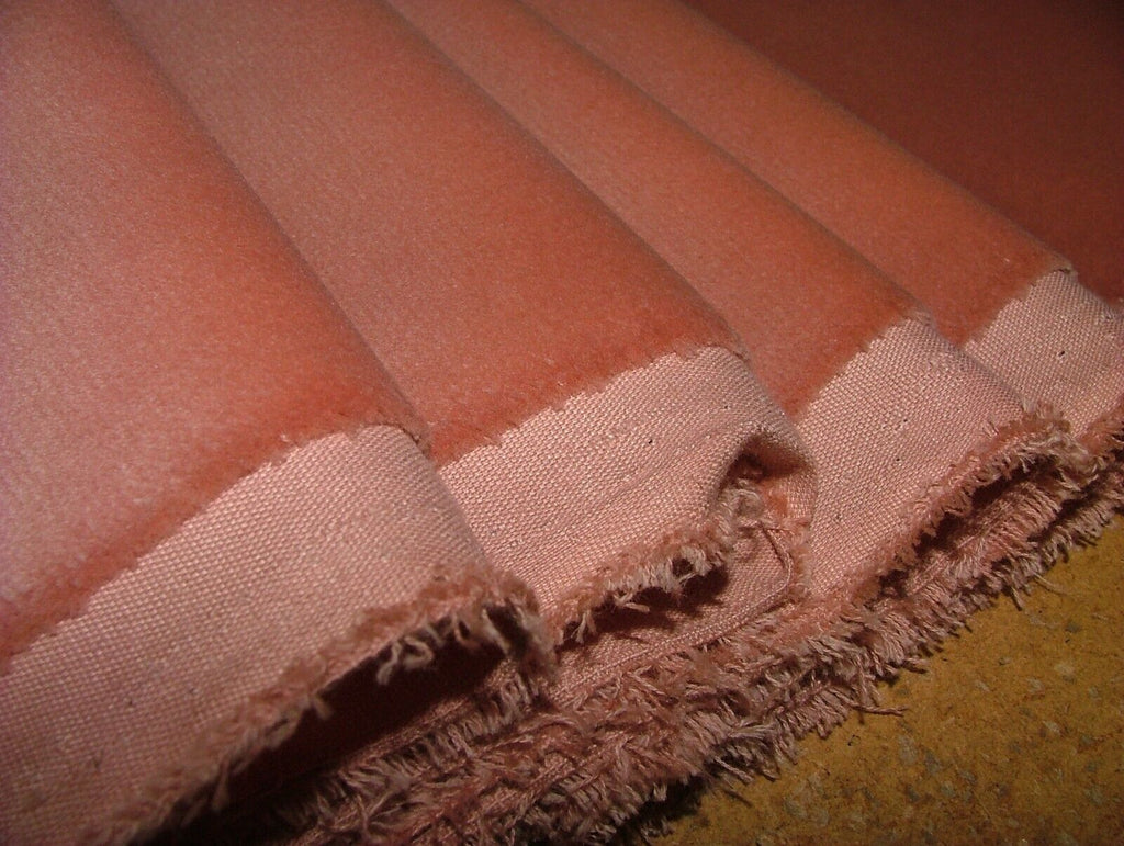 10 Metres Romo Powder Room Pink Velvet Fabric Curtain Upholstery RRP £1250.00