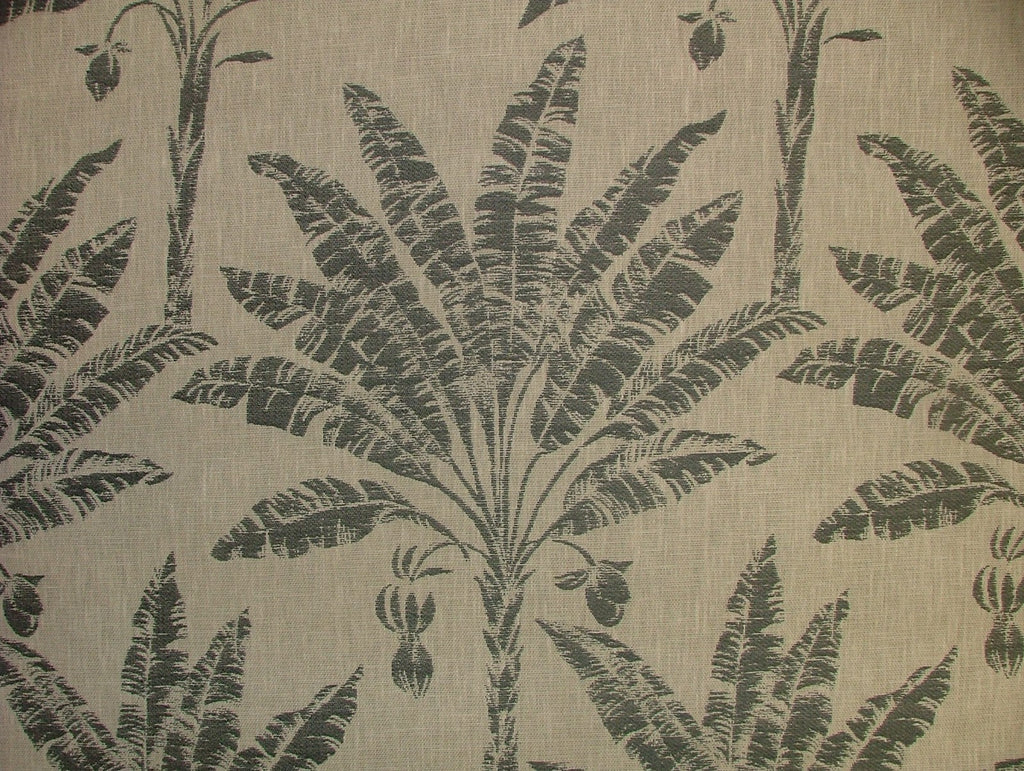 iLiv Woven Curtain Fabric 1.6 Metres Palram Pewter Jacquard Upholstery Cushion1