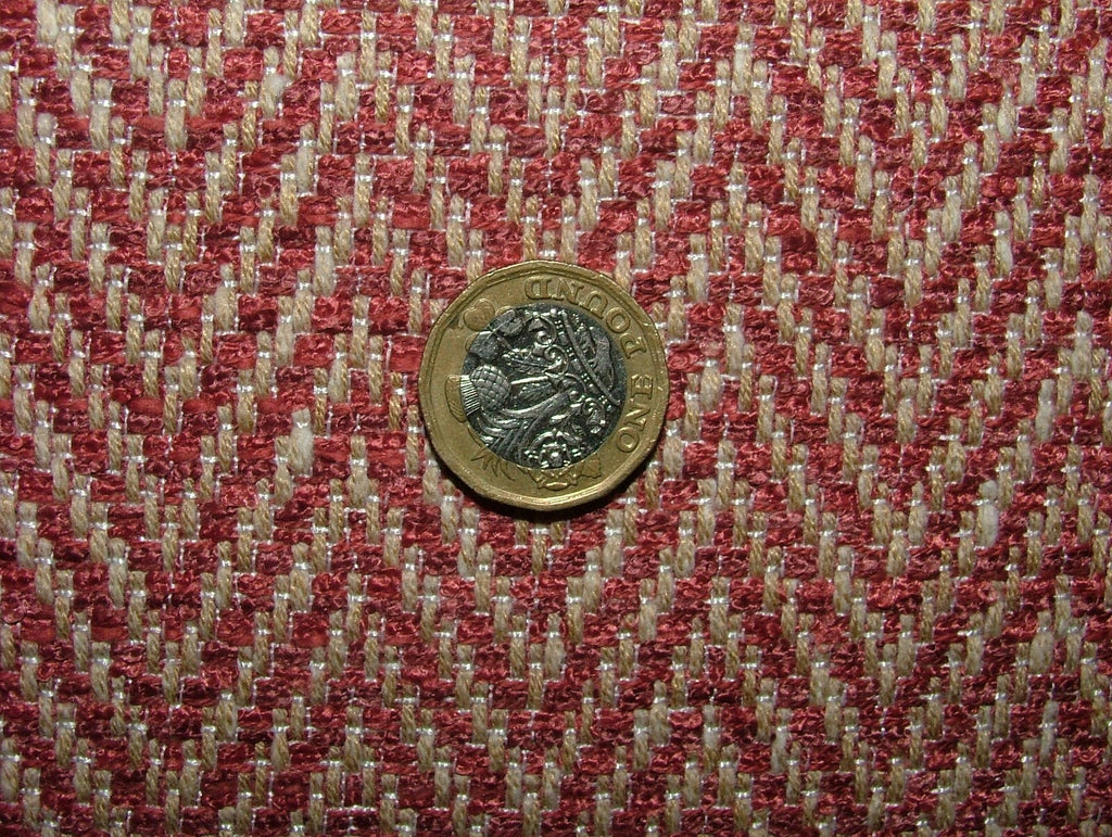 1.6 Metres iLiv Summit Ruby Heavy Woven Fabric Cushion Curtain Upholstery4