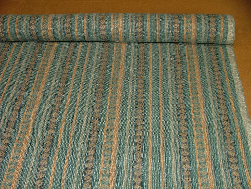 1 Metre iLiv Nalanda Teal Woven Jacquard Curtain Upholstery Cushion Fabric3