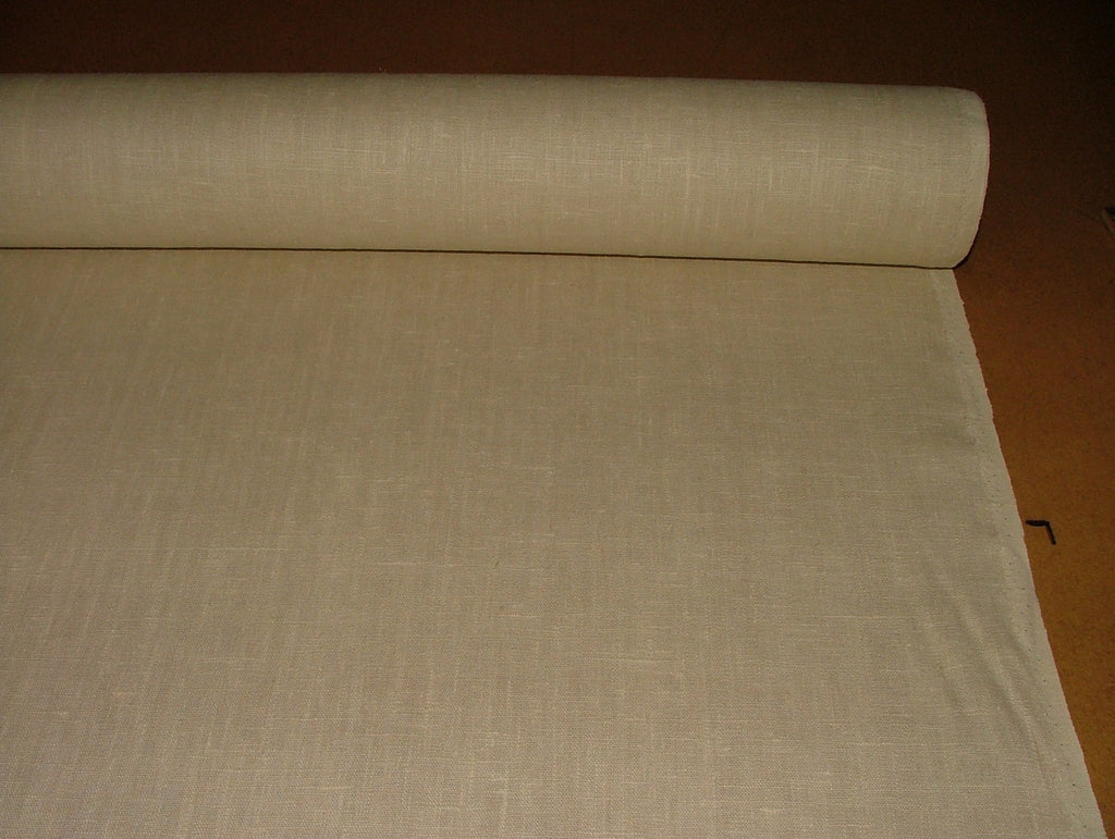 100% Linen Curtain Fabric By Marvic Textiles  Colour Ecru    -    13 Metres6