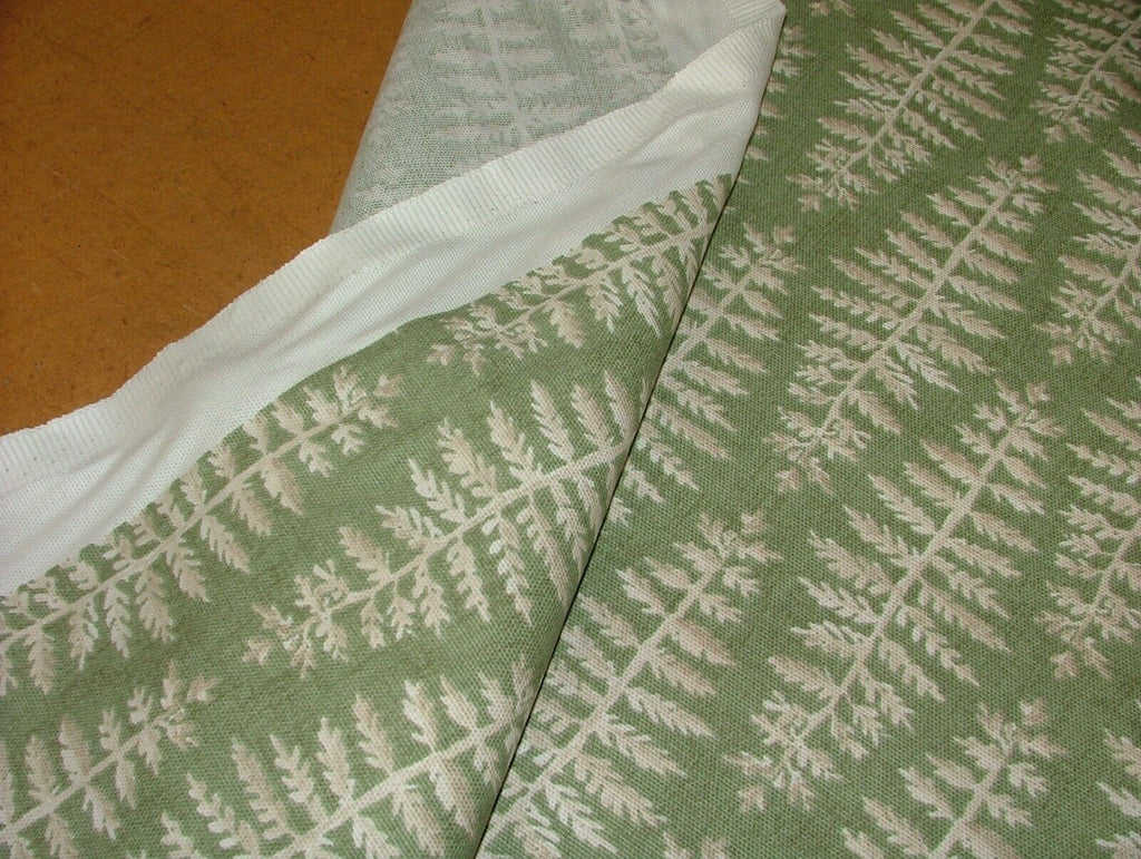 8.2 Metres iLiv Fernia Fern Green Woven Cotton Fabric Cushion Curtain Upholstery