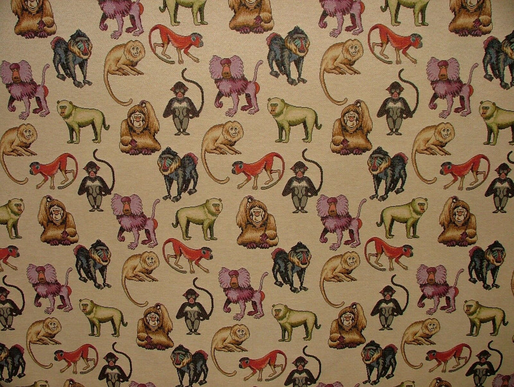 "Animal Tapestry" Designer Fabric Ideal For Upholstery Curtains Cushions Throws