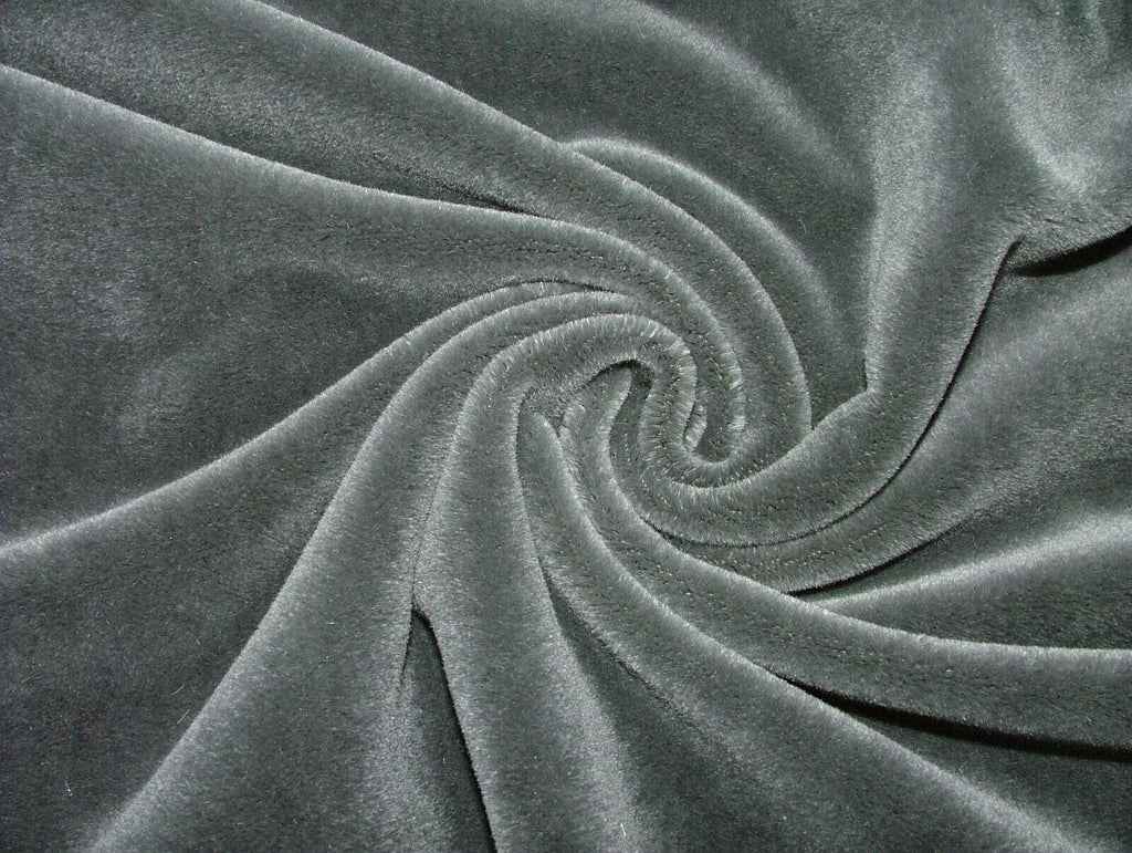 1.5 m Romo Carbon Grey Thick Mohair Velvet Fabric Upholstery Cushion RRP £518.26