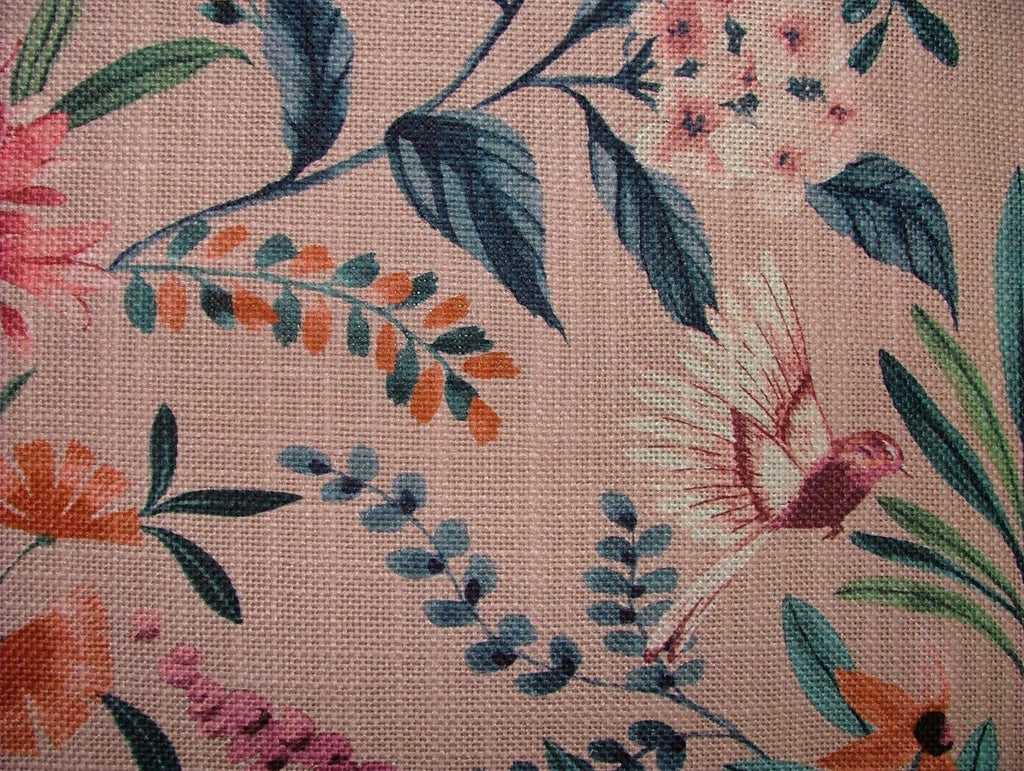 2.5 Metres iLiv Jardine Rosa Linen Blend Fabric Cushion Curtain Upholstery