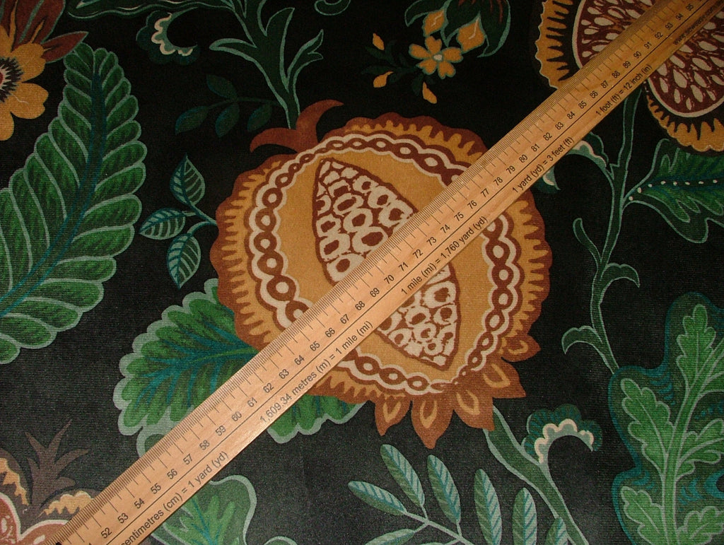 1 Metre iLiv Cantaloupe Forest Velvet Curtain Upholstery Cushion Blind Fabric9