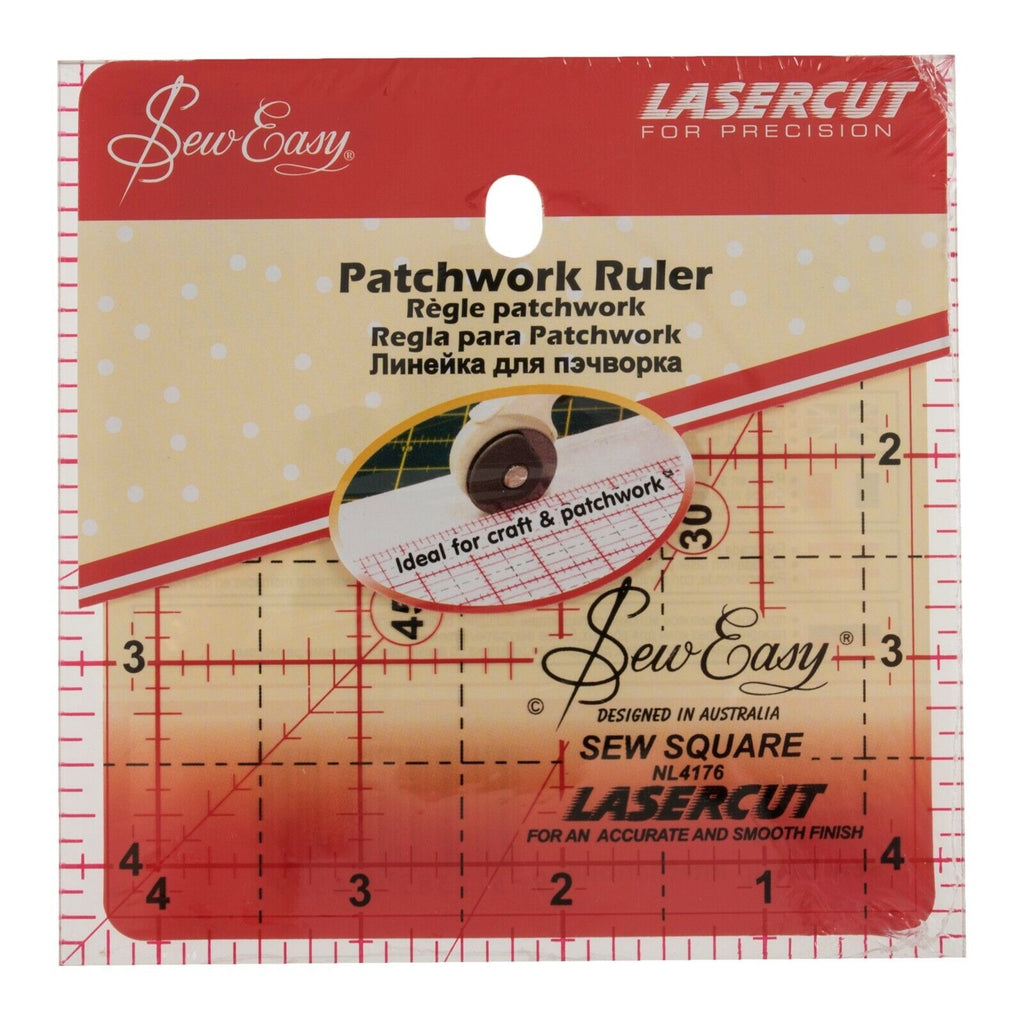 Sew Easy Quilters Craft Patchwork Square / Rectangle Ruler Various Sizes