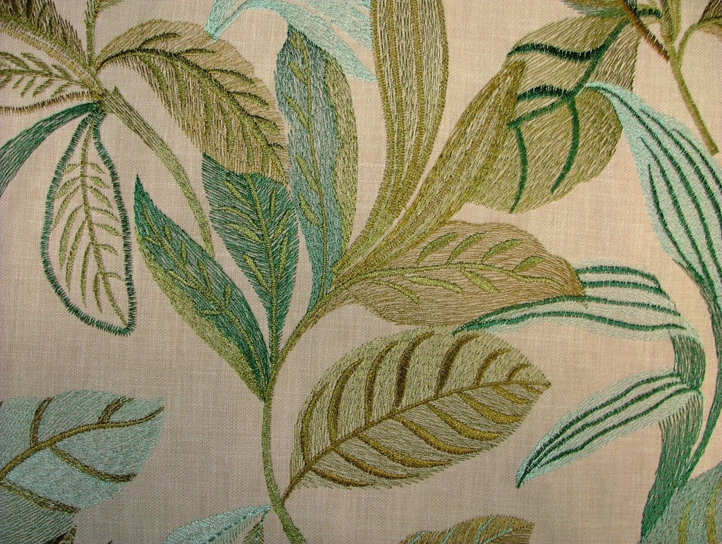 3.4 Metres iLiv Antigua Pistachio Embroidered Fabric Curtain Upholstery Cushion