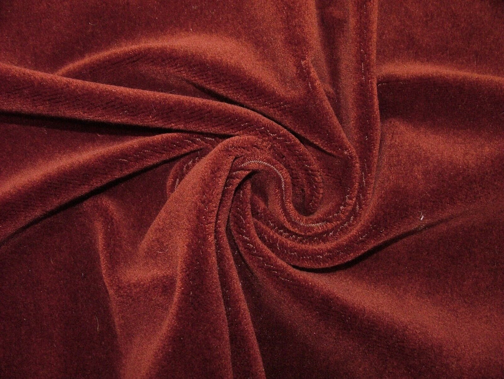 70cm Romo Burnt Sienna Thick Mohair Velvet Fabric Upholstery Cushion RRP £138.20