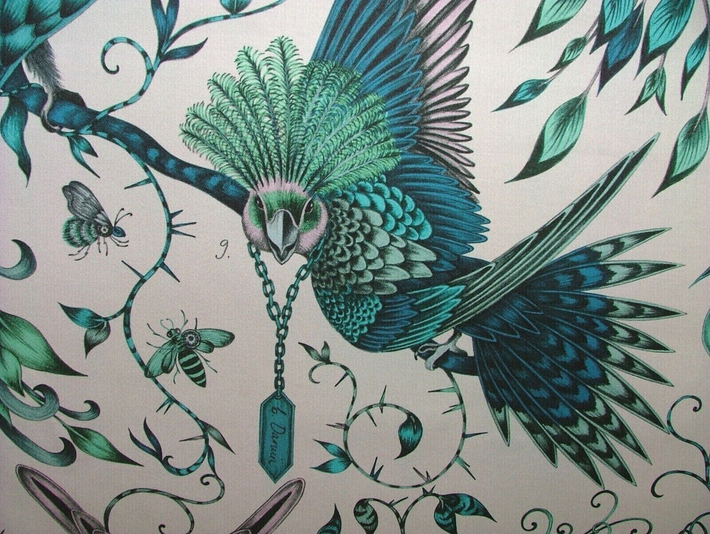 Emma J Shipley Fabric Audubon Jungle Cotton Curtain Upholstery Cushion Fabric