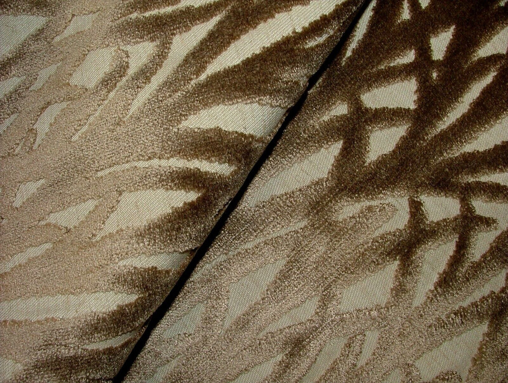 Arboretum Taupe Extra Thick Plush Velvet Curtain Upholstery Cushion Fabric