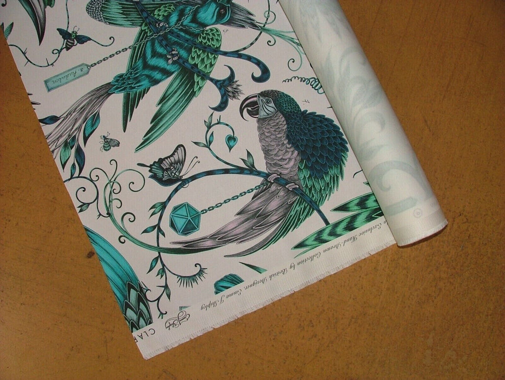 Emma J Shipley Fabric Audubon Jungle Cotton Curtain Upholstery Cushion Fabric