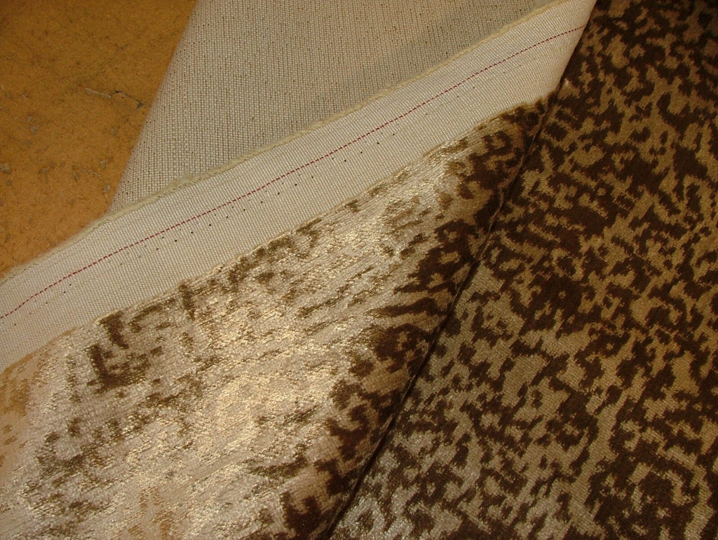 Curtain Fabric Plush Velvet  Lynx Gold Upholstery Cushion 15 Metre Roll12