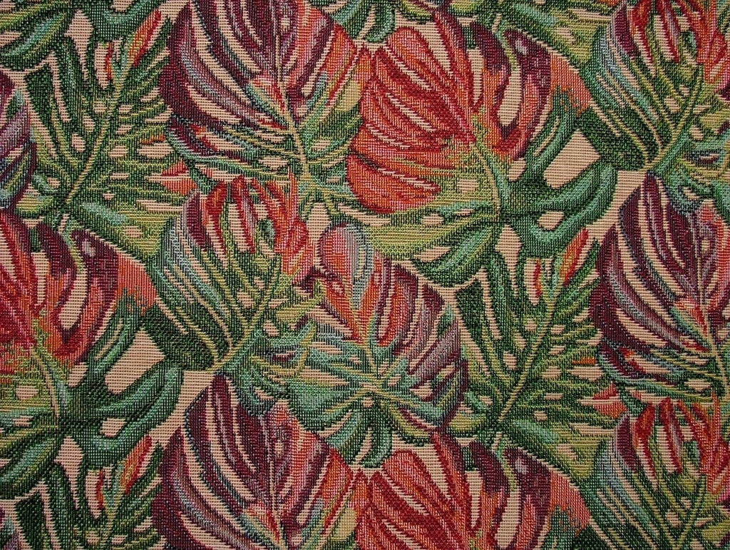 Tapestry Tropical Palm Leaves Leaf Fabric Curtain Upholstery Cushion Craft Use