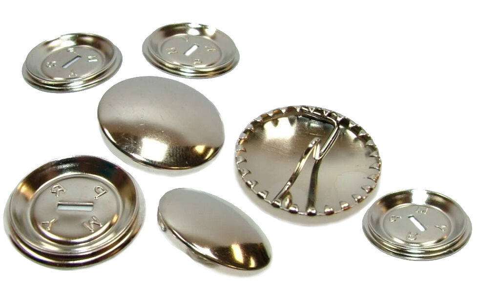 Round Metal Self Cover Buttons Professional Or DIY 15mm 19mm 23mm 29mm 38mm