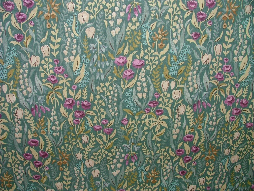 6 Metres Kelmscott Jade Woven Cotton Fabric Cushion Curtain Upholstery