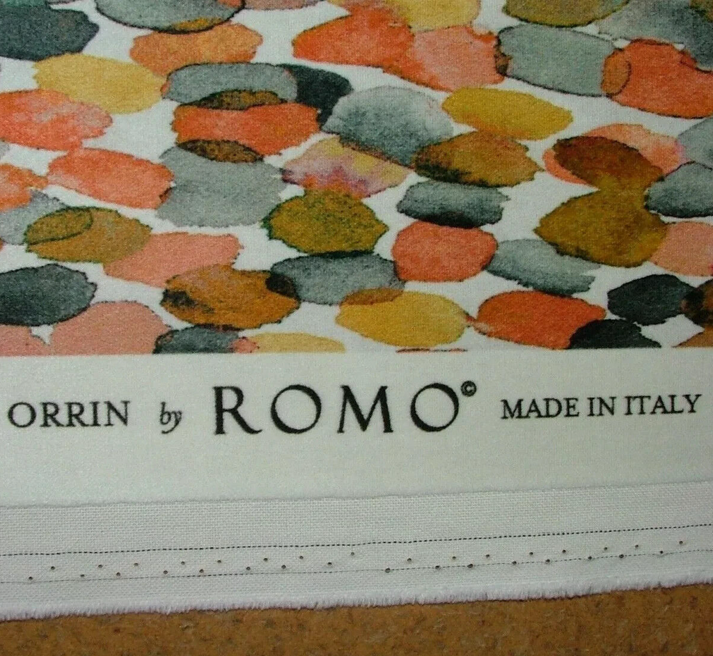 Romo Velvet Cotton Fabric Upholstery Cushion Curtain  - Orrin Blush 2.5 Metres0