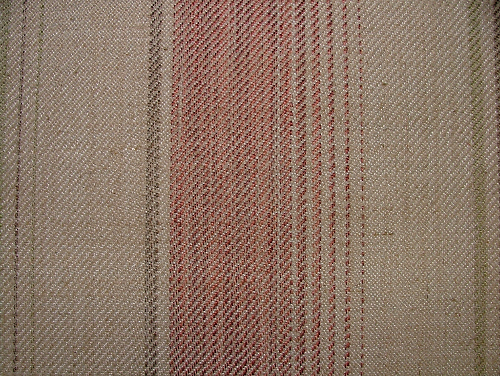 2.8 Metres iLiv Sackville Stripe Rosa Woven Curtain Upholstery Cushion Fabric