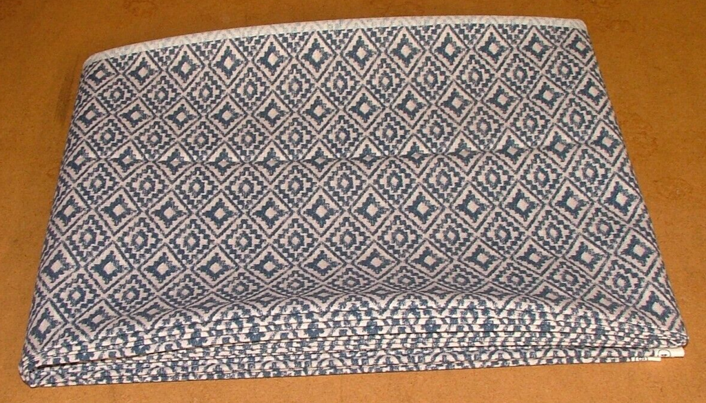 2.6 Metres iLiv Aztec Indigo Blue Woven Cotton Fabric Cushion Curtain