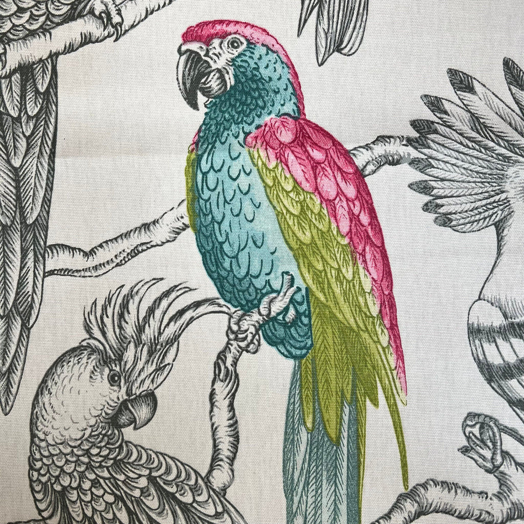 3.3 Metres iLiv Aviary Begonia Parrot Bird Curtain Upholstery Cushion Fabric